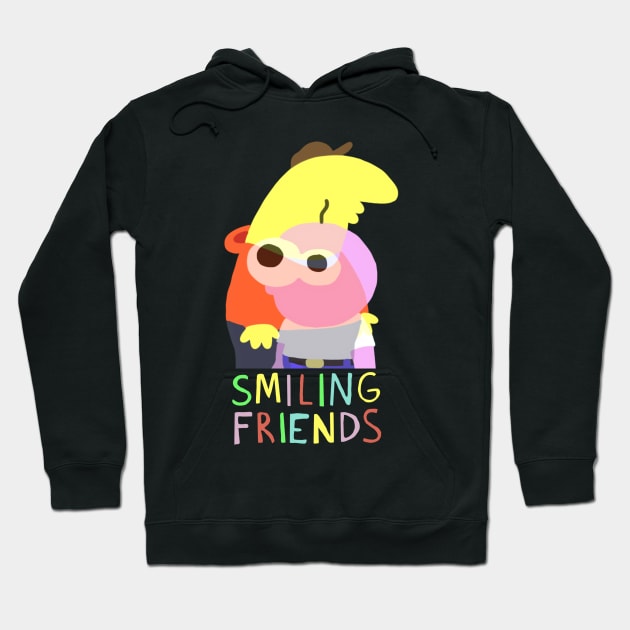 Smiling Friends Hoodie by GravyOnToast